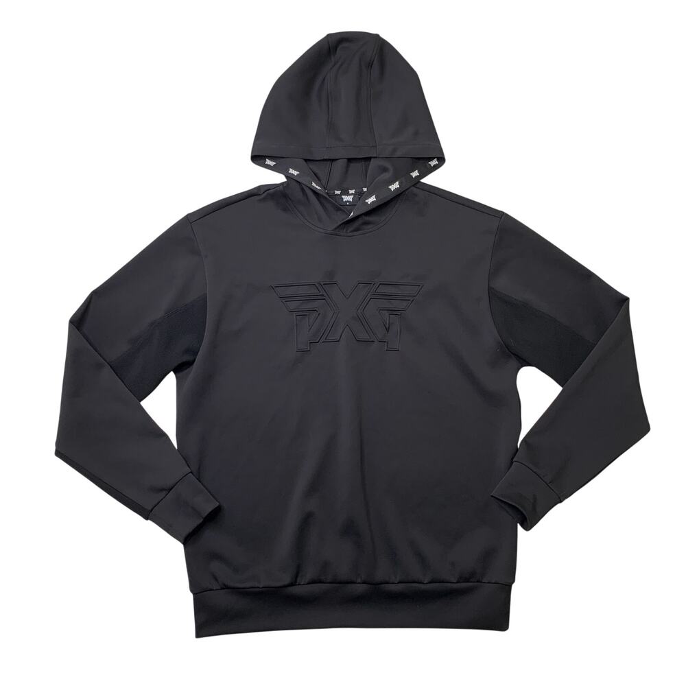 PXG Hoodie Men M Medium Black Essential Shadow Embossed Logo Parsons Xtreme Golf